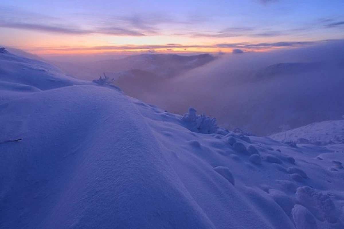 Balade coucher du soleil en raquettes à neige au Hohneck - Bonjour Alsace