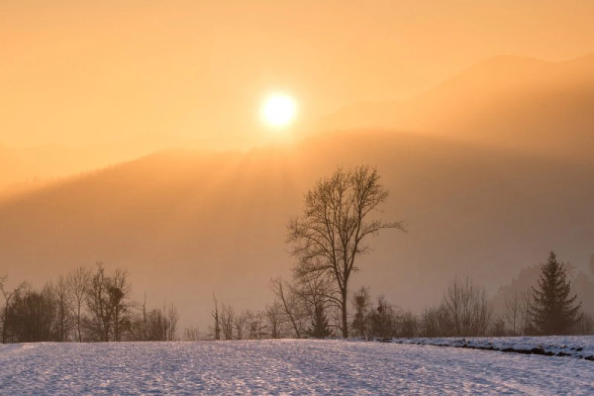 Balade coucher du soleil raquettes à neige au Markstein - Bonjour Alsace